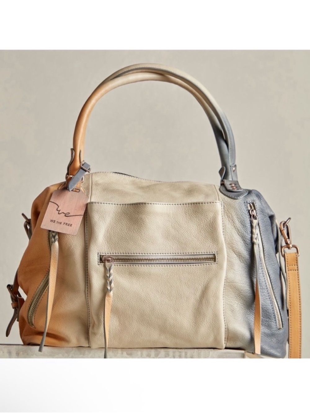 Free People Large Emerson Ombre Bag ( Italian straw)